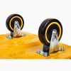 660 lbs. Capacity Platform Truck Hand Flatbed Cart Dolly Folding Moving Push Heavy Duty Rolling Cart in Yellow