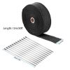 2in 50FT Exhaust Heat Wrap Fiberglass Manifold Header Pipe Heat Wrap  with 12 Locking Ties