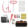 Stainless steel long distance car emergency Key Hook tool O-handle Kit 26-piece wedge airbag wrench combination tool