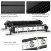 7" LED Light Bar Single Row Offroad Spot Lights 18W Ultra Slim Straight Work Light for Trailer Truck Bus Boat