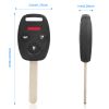 Fit For Honda Accord 2003-2007 Remote Keyless Entry Shell Button Car Key Fob Uncut Key Cover Case OUCG8D-380H-A FCCID 313.8MHz Frequency