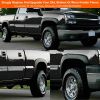 4PCS Wheel Rivet Fender Flares Pocket Style for 07-13 Chevy Silverado 1500 2500HD/3500HD