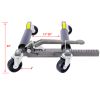 Set of (2) Wheel Dolly Car Skates Vehicle Positioning Hydraulic Tire Jack Ratcheting Foot Pedal Lift Hydraulic Car Wheel Dolly, 1,500lbs