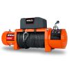 X-BULL 12V Synthetic Rope Winch-13000 lb. Load Capacity Premium Electric Winch (orange)