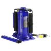 Pneumatic Air Hydraulic Bottle Jack with Manual Hand Pump 12 Ton Heavy Duty Auto Truck Travel Trailer Repair Lift Blue