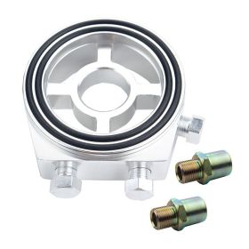 Adapter for oil pressure instrument (Color: Silver)