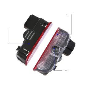 For VW Welcome Light Door Projection Ambient Light (Option: Black-1PCS)