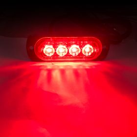 12-24V Car Truck 4LED Side Lights (Color: Red)