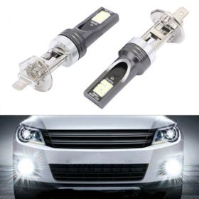 Automotive LED White Yellow Ice Blue Three-color Fog Light (Color: White)