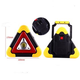 Compatible with Apple, Car Tripod Warning Sign Car Triangle Sign Auto Luminous Car Tripod Parking Reflective Solar Light (Option: A)