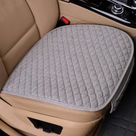 Universal Car Seat Cushions Linen Non-Slip Four Seasons Commons (Option: Grey-Front row)