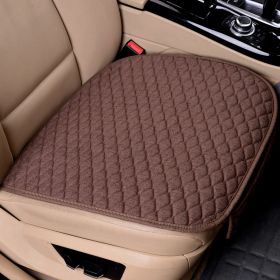 Universal Car Seat Cushions Linen Non-Slip Four Seasons Commons (Option: Coffee-Front row)