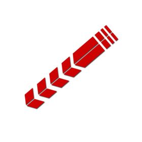 Locomotive Mudguard Sticker (Color: Red)