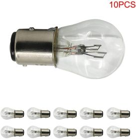 Battery Double Tail High And Low Foot Steering Brake Reversing Light (Option: Transparent-10PCS)