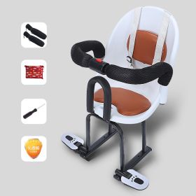 Front Baby Battery Scooter Safety Front Seat (Color: White)