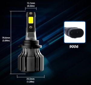 Car LED Headlight Bulbs 6000K Auto Headlamp Kit (Option: 9006style)