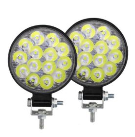 Car LED42W Mini Round Work Lights (Option: White Light-2pcs)