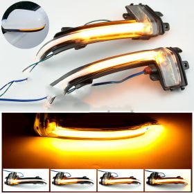 Suitable For Audi A4 A5 S5 B8.5 B8 RS3 RS4 RS5 A3 8P Rearview Mirror Running Water Turn Signal (Option: B8.5Crystal White)