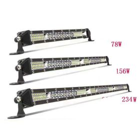 Ultra-thin Single Row Of Strip Lights Mixed Light On Motocross Roof (Option: White-20inches 156W)