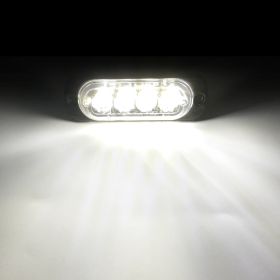 12-24V Car Truck 4LED Side Lights (Color: White)