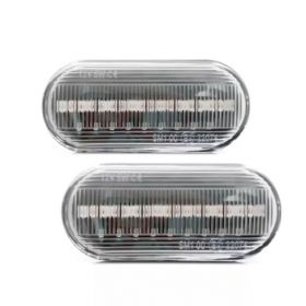 Flowing Water Fender Side Light Side Turn Signal (Option: Transparent-Running water)