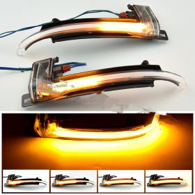 Suitable For Audi A4 A5 S5 B8.5 B8 RS3 RS4 RS5 A3 8P Rearview Mirror Running Water Turn Signal (Option: B8Crystal White)