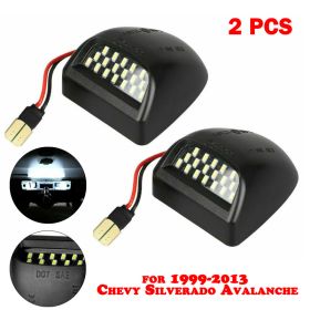 2 Pack License Plate For Truck SUV Trailer Van Lights (Option: Black-2PCS)