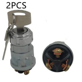 Car Pure Copper Foot Ignition Lock With Key (Option: Two-JK423 Ignition switch upgrade)