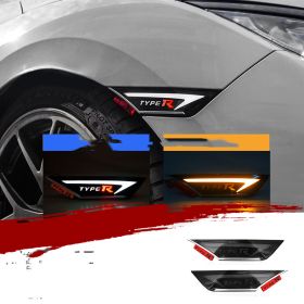 Retrofit Side Turn Signal Fender Streamer (Option: TypeR red)