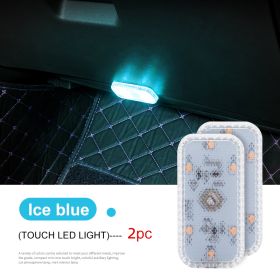 Wiring-free Ambient Lighting With Touch Lighting (Option: Ice blue-2PCS)